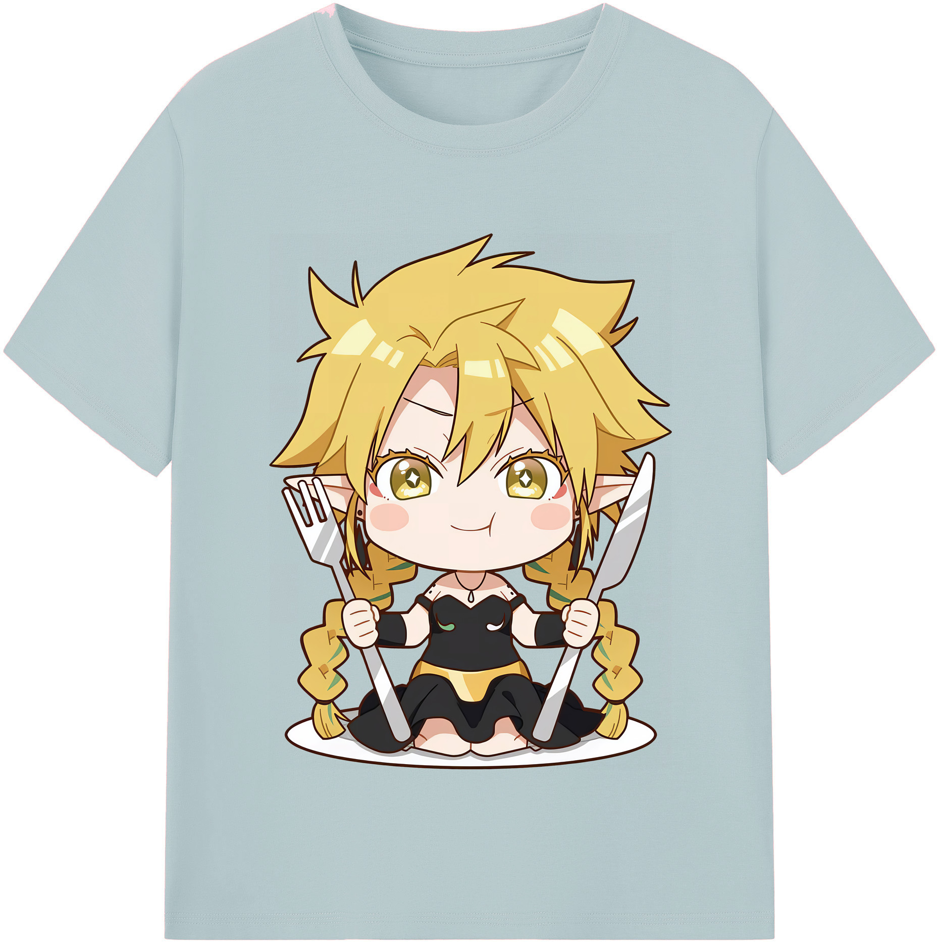 （画像用） 転スラ Regarding Reincarnated to Slime 綿100％半袖Tシャツ（フロントプリント）